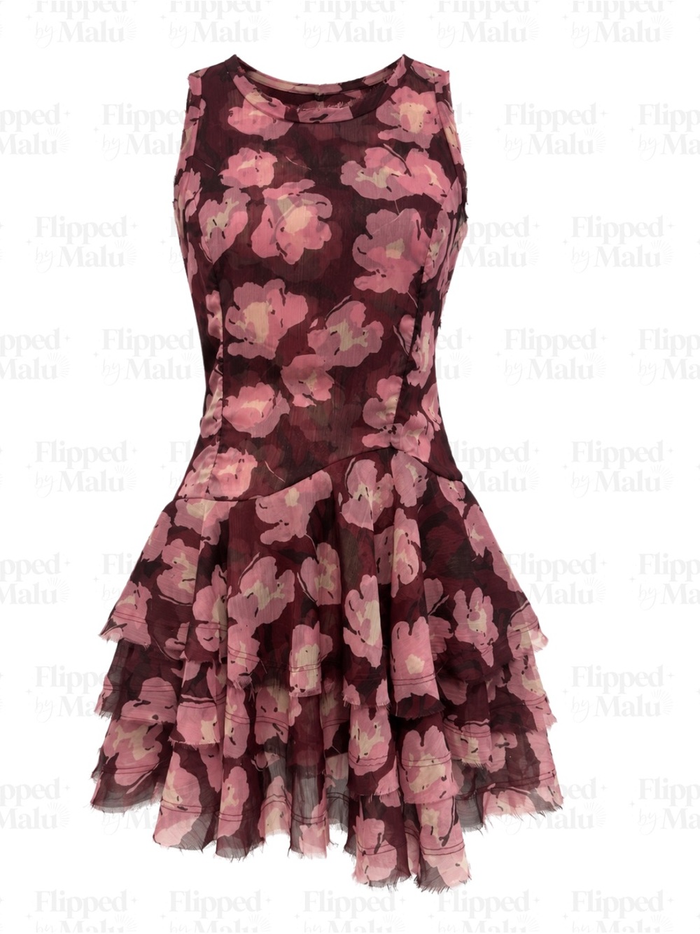 NWT Free People Sweet Talker Floral Mini Dress Wine Size M $128